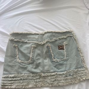 Y2K Dolce & Gabbana jean mini skirt. New with tags